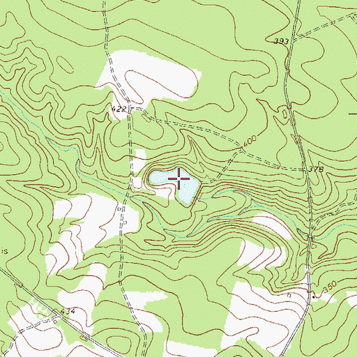 Topographic Map of Brown Lake, GA