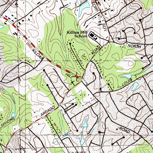 Topographic Map of C and S Financial Corporation Lake, GA
