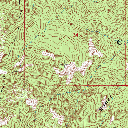 Topographic Map of Santa Catalina Mountains, AZ