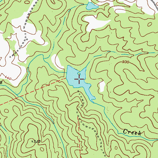 Topographic Map of Harley Lake, GA