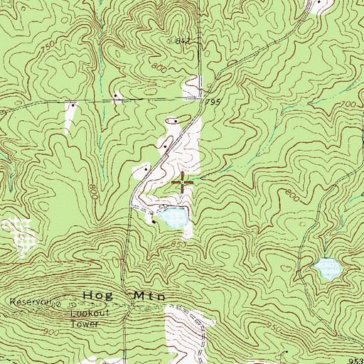Topographic Map of Arms Lake, GA