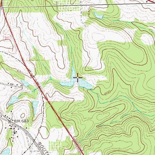 Topographic Map of Haygood Pond, GA