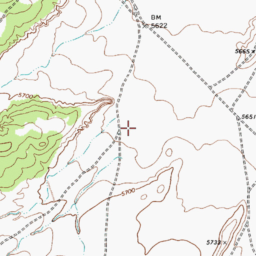 Topographic Map of Cottonwood Wash, AZ