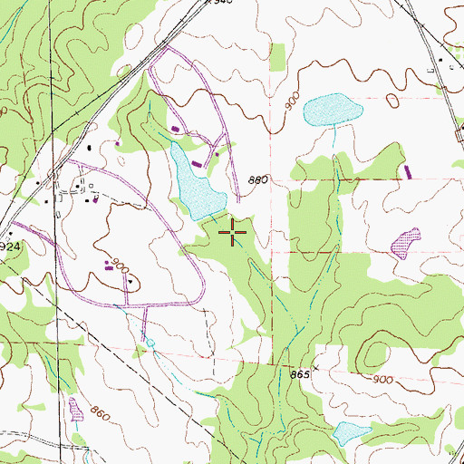 Topographic Map of Eagles Landing Lake, GA