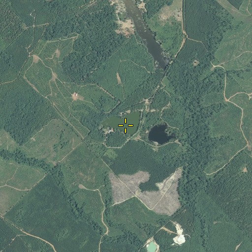 Aerial/Satellite Image of Mallory Lake Dam, GA