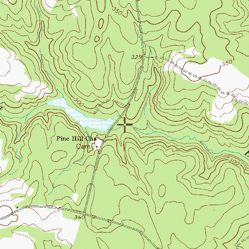 Topographic Map of Smith Lake Dam, GA