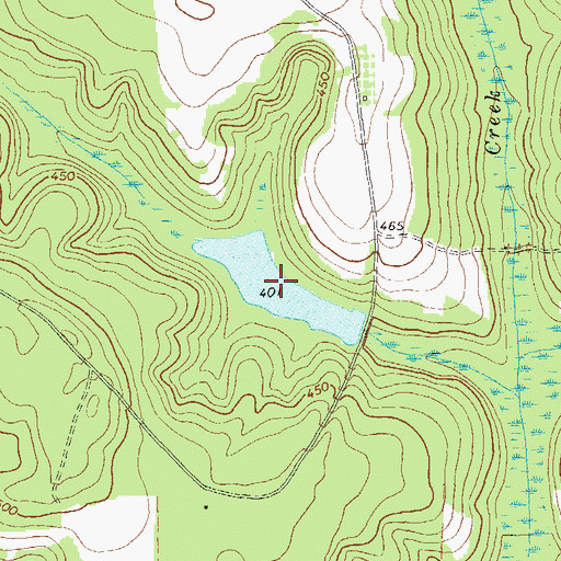Topographic Map of Mulkey Lake, GA