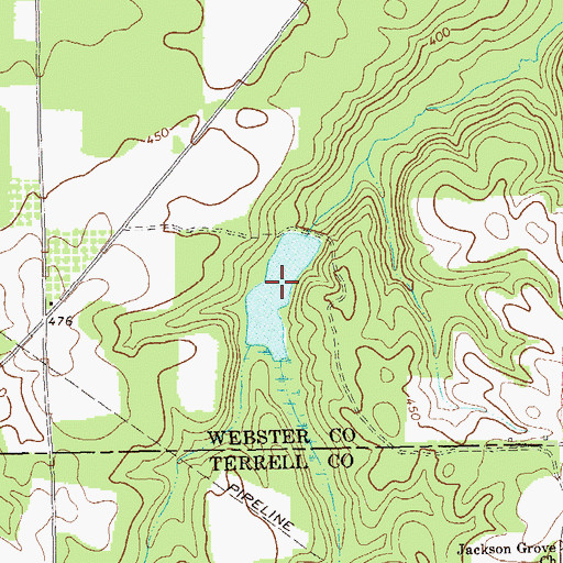 Topographic Map of Holoka Lake, GA