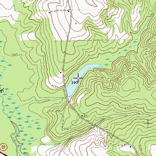 Topographic Map of Wilson Lake, GA