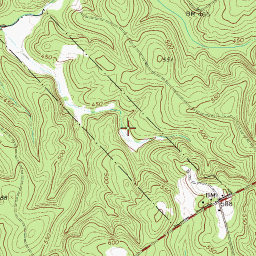 Topographic Map of Steed Lake, GA