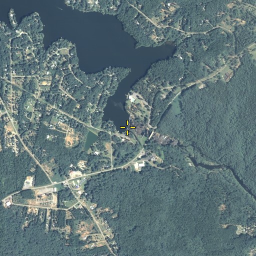 Aerial/Satellite Image of High Falls Lake Dam, GA