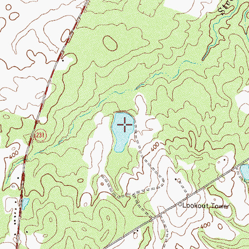 Topographic Map of Morris Lake, GA