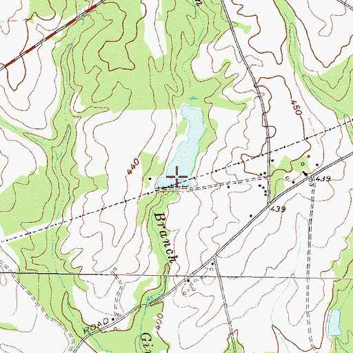 Topographic Map of Smith Pond Dam, GA