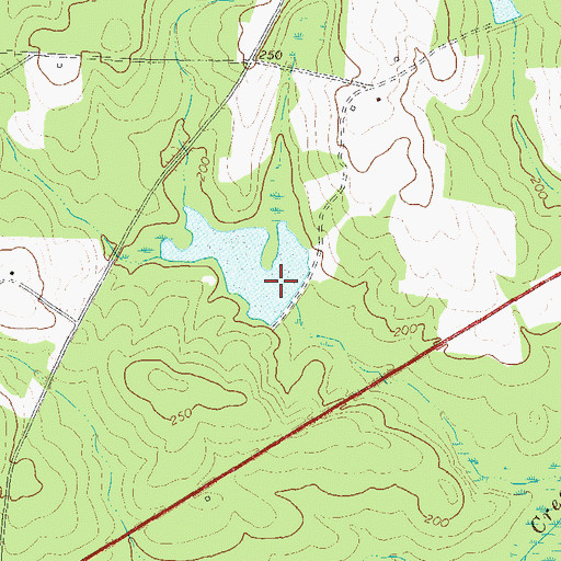 Topographic Map of Dorminy Lake Dam, GA