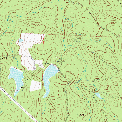 Topographic Map of Snowden Lake East Dam, GA