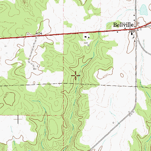 Topographic Map of Fendley Lake Dam, GA