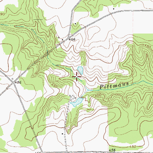 Topographic Map of Jackson Lake, GA