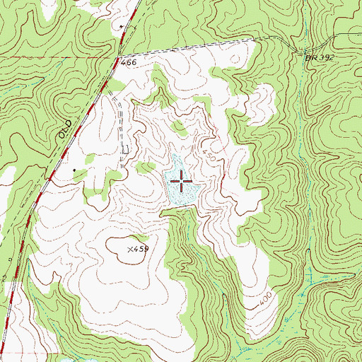 Topographic Map of McDonald Lake, GA