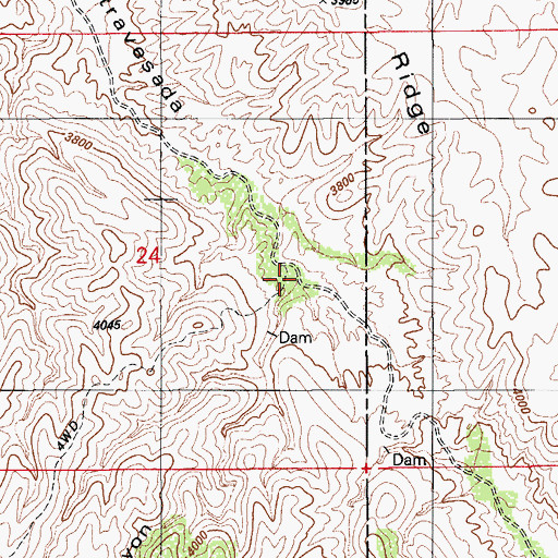 Topographic Map of Saucito Canyon, AZ