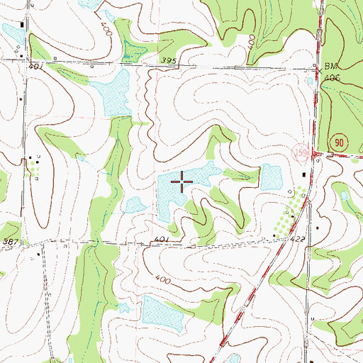 Topographic Map of Gibbs Lake, GA