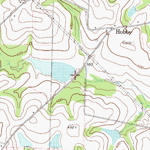 Topographic Map of Nelson Lake Dam, GA