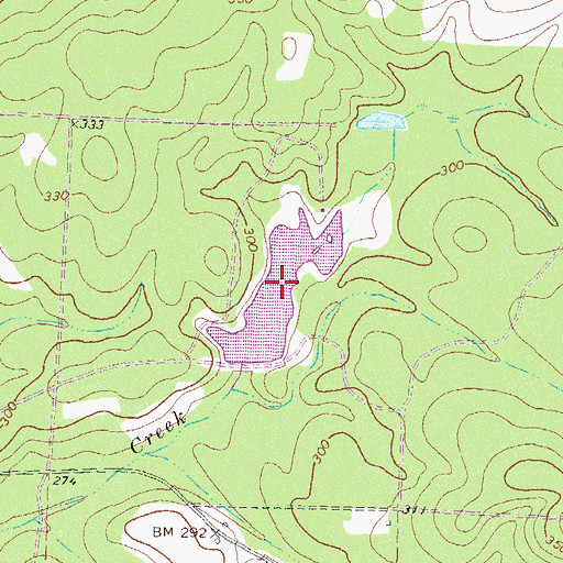 Topographic Map of Sears Lake, GA