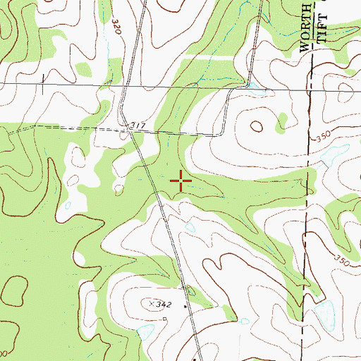 Topographic Map of Kelley Lake Dam, GA