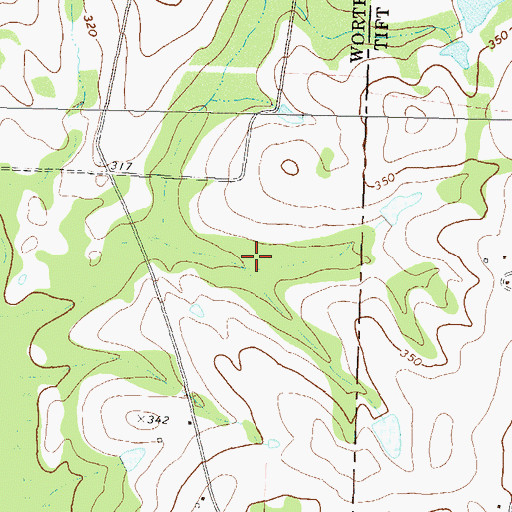 Topographic Map of Kelley Lake, GA