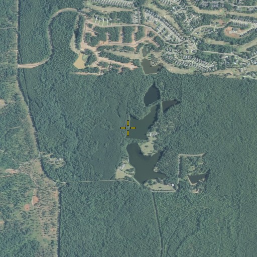 Aerial/Satellite Image of Clay Lake North Dam, GA