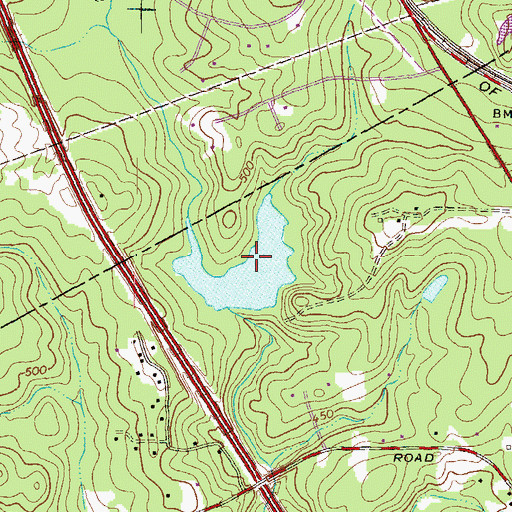 Topographic Map of Lamon Lake, GA