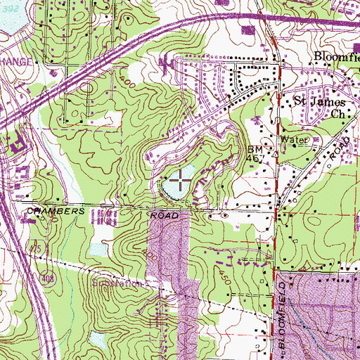 Topographic Map of Kenelworth Manor Lake, GA
