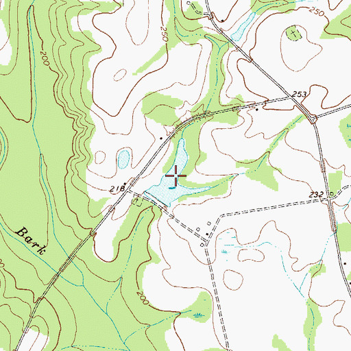 Topographic Map of Sapp Pond, GA