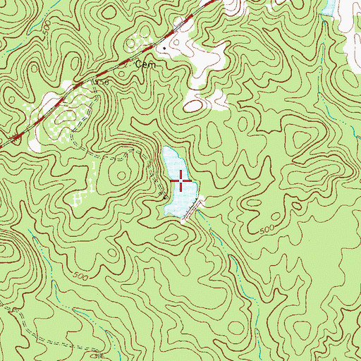 Topographic Map of Hatcher Lake, GA
