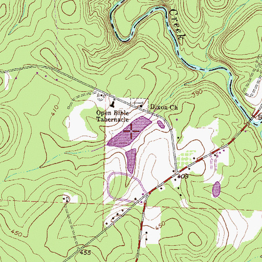 Topographic Map of Stackler Lake, GA