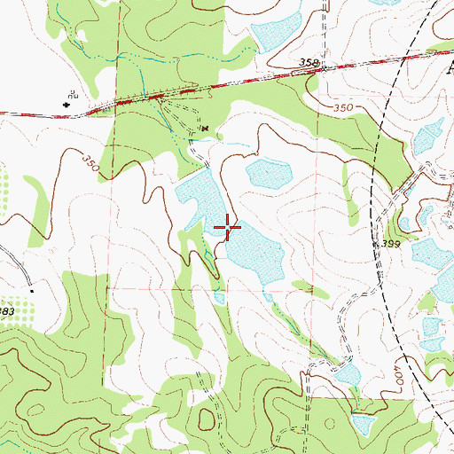 Topographic Map of Moore Lake Dam, GA