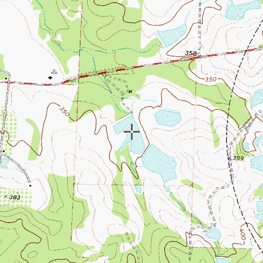 Topographic Map of Moore Lake, GA