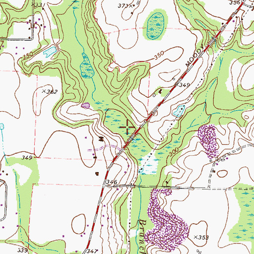 Topographic Map of Smith Lake Dam, GA