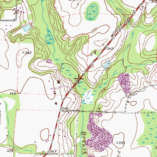 Topographic Map of Smith Lake, GA