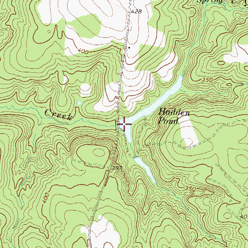 Topographic Map of Haddon Pond Dam, GA