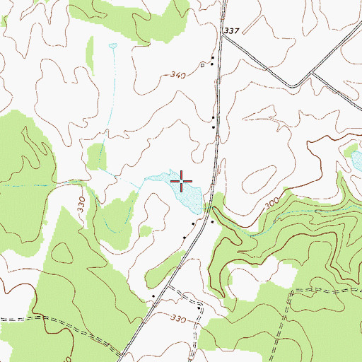 Topographic Map of Cobb Lake, GA