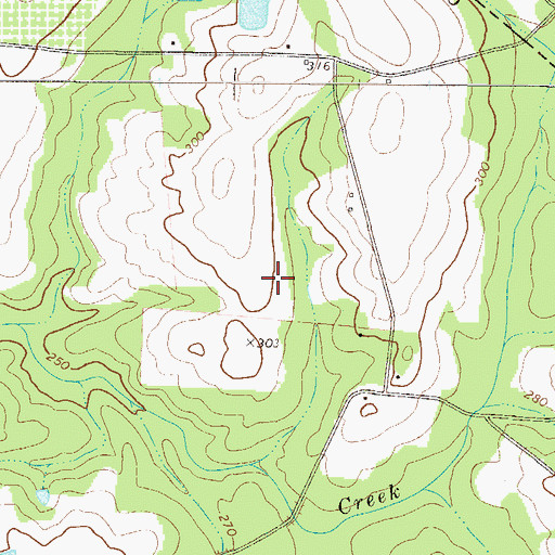 Topographic Map of Hendley Pond, GA