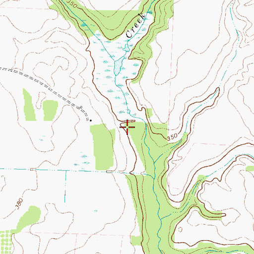 Topographic Map of Horsehead Creek Lake Dam, GA
