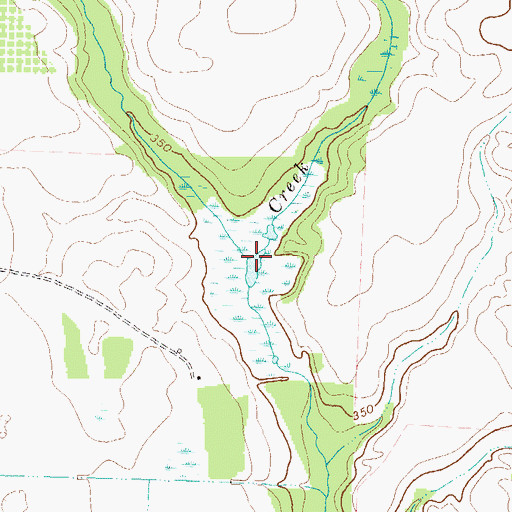 Topographic Map of Horsehead Creek Lake, GA