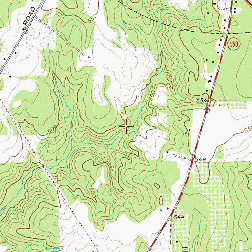 Topographic Map of Jorden Dam, GA