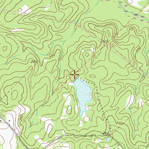 Topographic Map of Coleman Lake Dam, GA