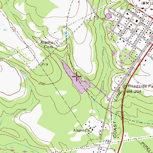 Topographic Map of O'Quinns Pond, GA