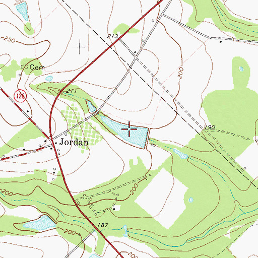 Topographic Map of Stewart Pond, GA