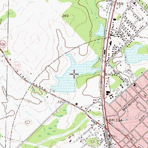 Topographic Map of Phillips Pond, GA