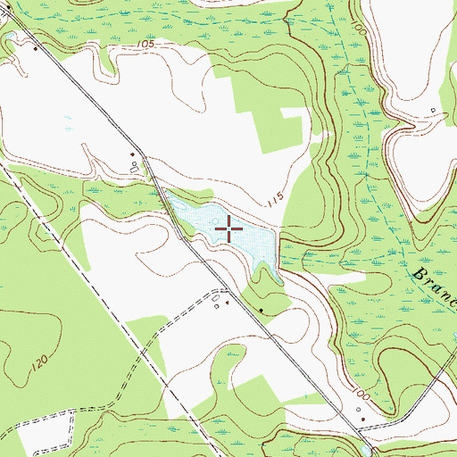 Topographic Map of Morgan Pond, GA