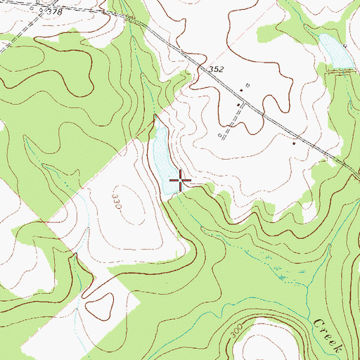 Topographic Map of Harrison Lake Dam, GA